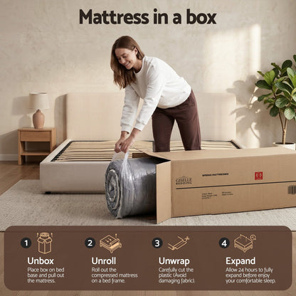 Giselle Bedding 35cm Mattress Bamboo Cover Queen
