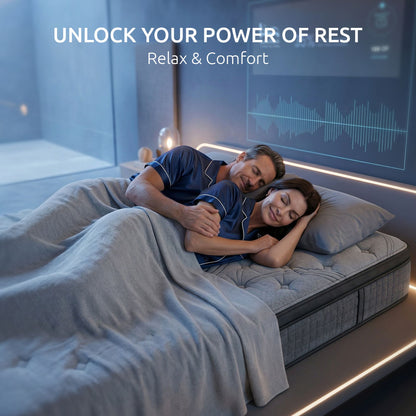 Levitex king Mattress 33 cm 7-Zone Pocket Spring 8.0 Extra Firm with Dual-Row Edge Support & Breathable Knit Cover