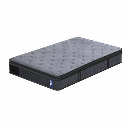 Levitex King Single Mattress 33 cm 7-Zone Pocket Spring 8.0 Extra Firm with Dual-Row Edge Support & Breathable Knit Cover