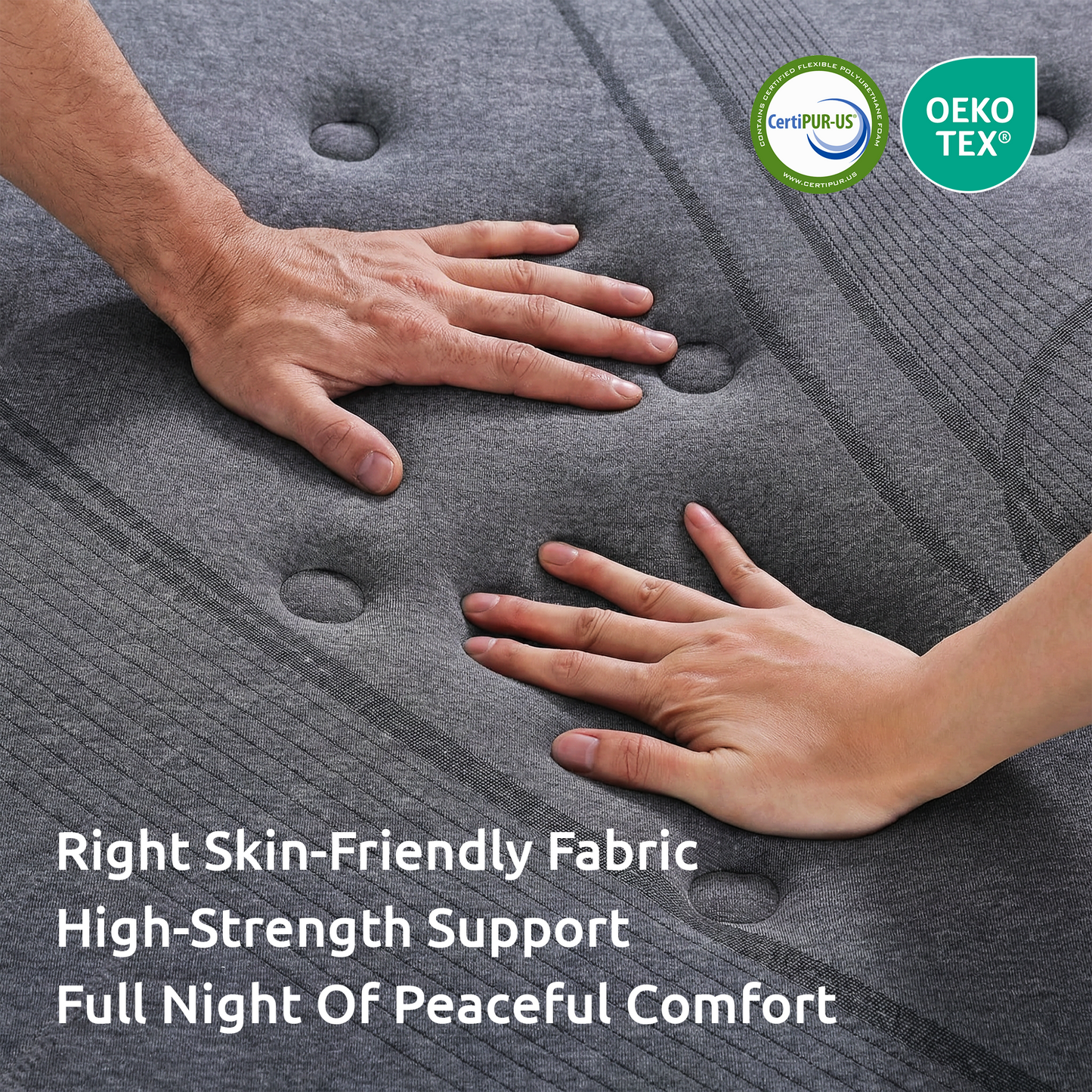 Levitex Queen Mattress 33 cm 7-Zone Pocket Spring 8.0 Extra Firm with Dual-Row Edge Support & Breathable Knit Cover