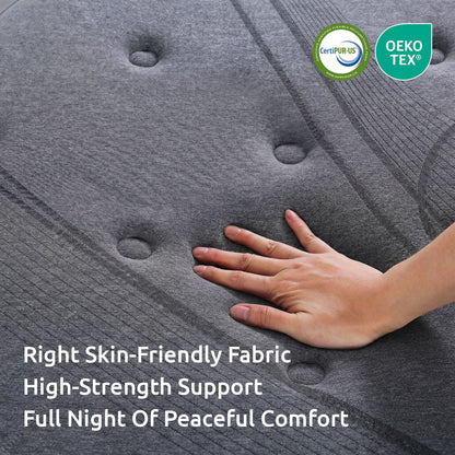 Levitex Single Mattress 33 cm 7-Zone Pocket Spring 8.0 Extra Firm with Dual-Row Edge Support & Breathable Knit Cover