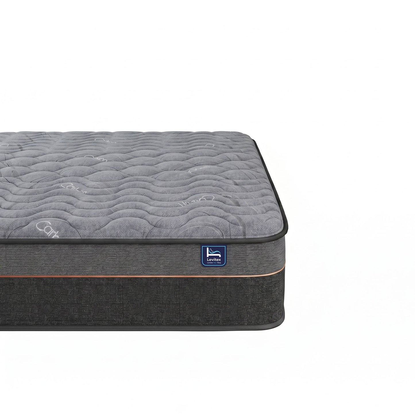 Levitex Single Mattress 25 cm Hybrid Pocket Spring with 4cm Egg Crate Foam for Deep Sleep Bamboo Charcoal Fabric