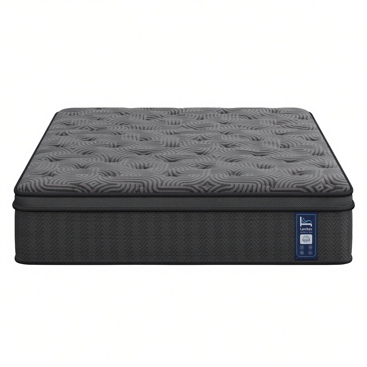 Levitex Double Mattress 34 cm 5-Zone Pressure Relief  Pocket Spring with Reinforced Edge Support & Breathable Gel Memory Foam Hybrid Mattress
