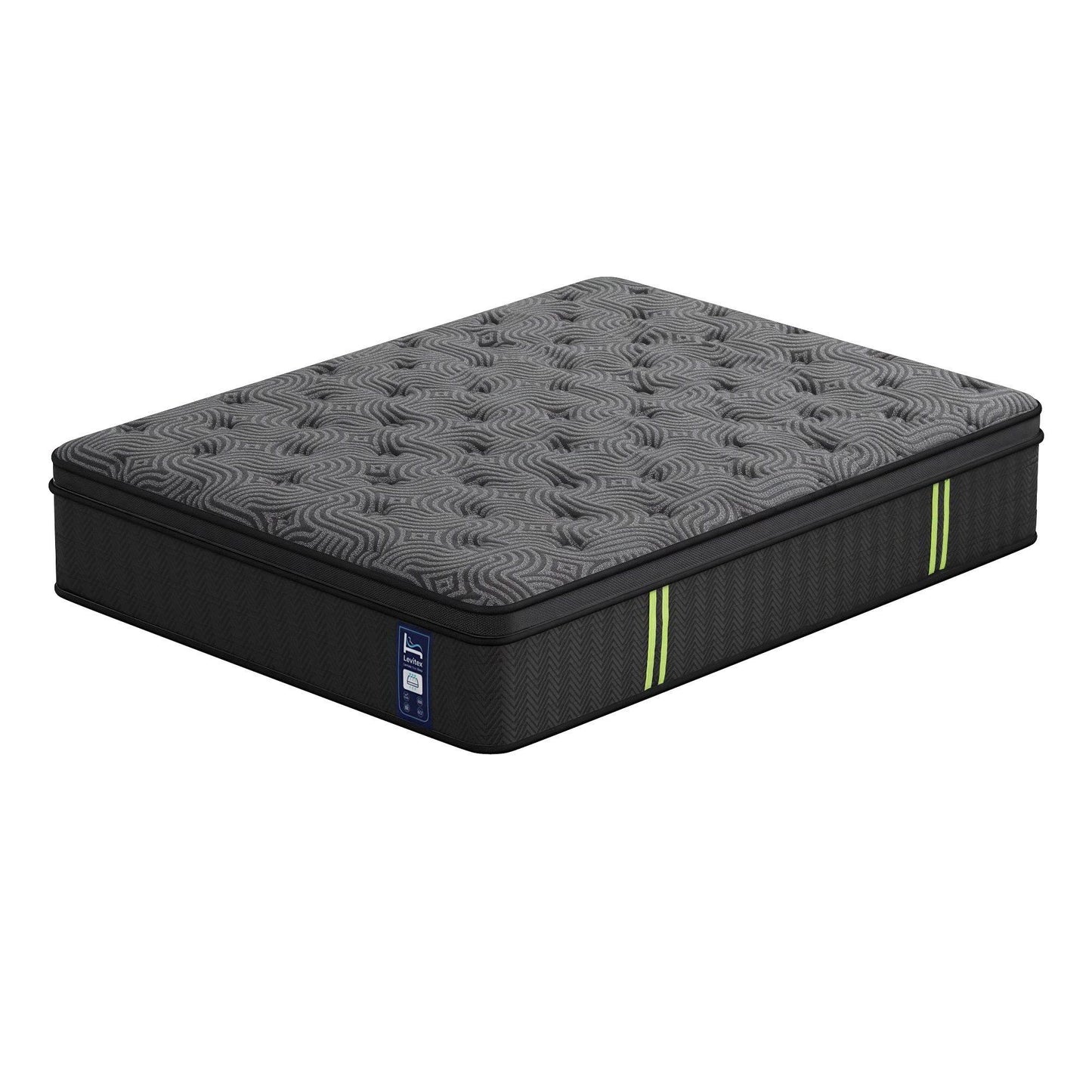 Levitex King Mattress 34 cm 5-Zone Pressure Relief  Pocket Spring with Reinforced Edge Support & Breathable Gel Memory Foam Hybrid Mattress