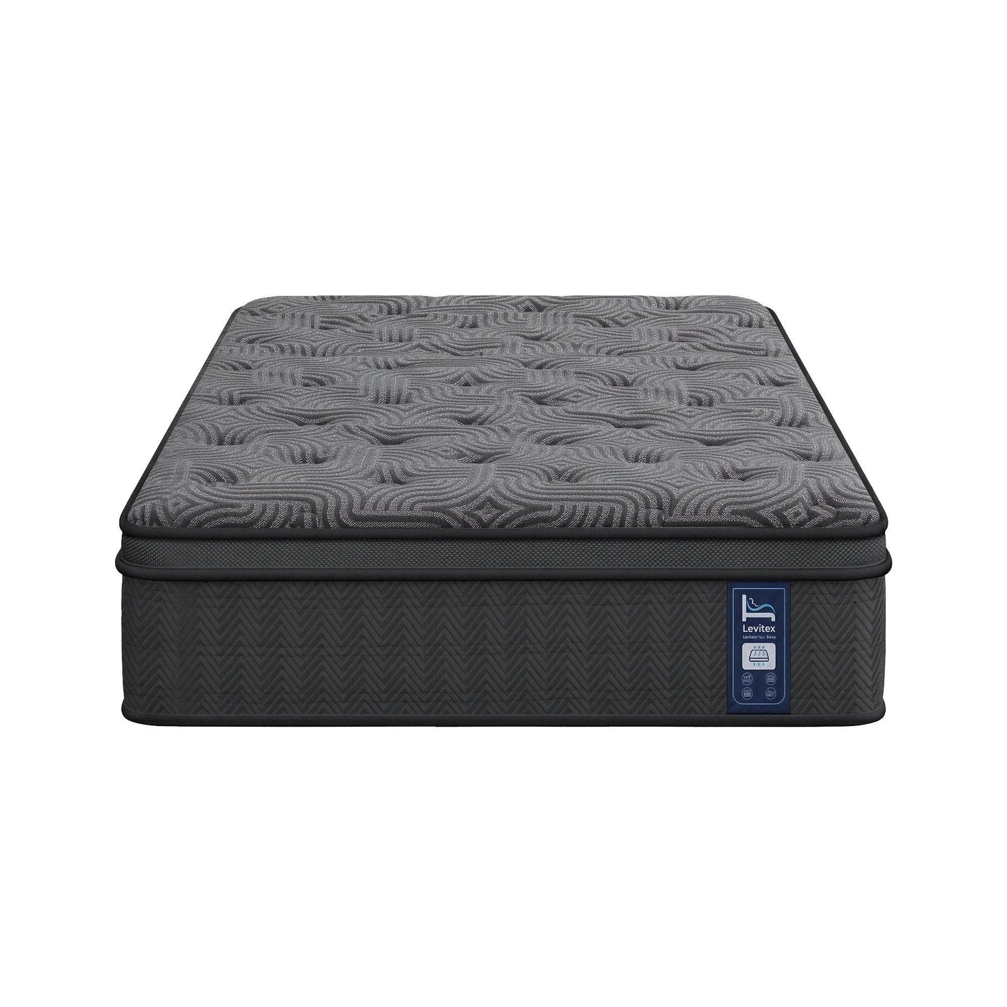 Levitex King Single Mattress 34 cm 5-Zone Pressure Relief  Pocket Spring with Reinforced Edge Support & Breathable Gel Memory Foam Hybrid Mattress