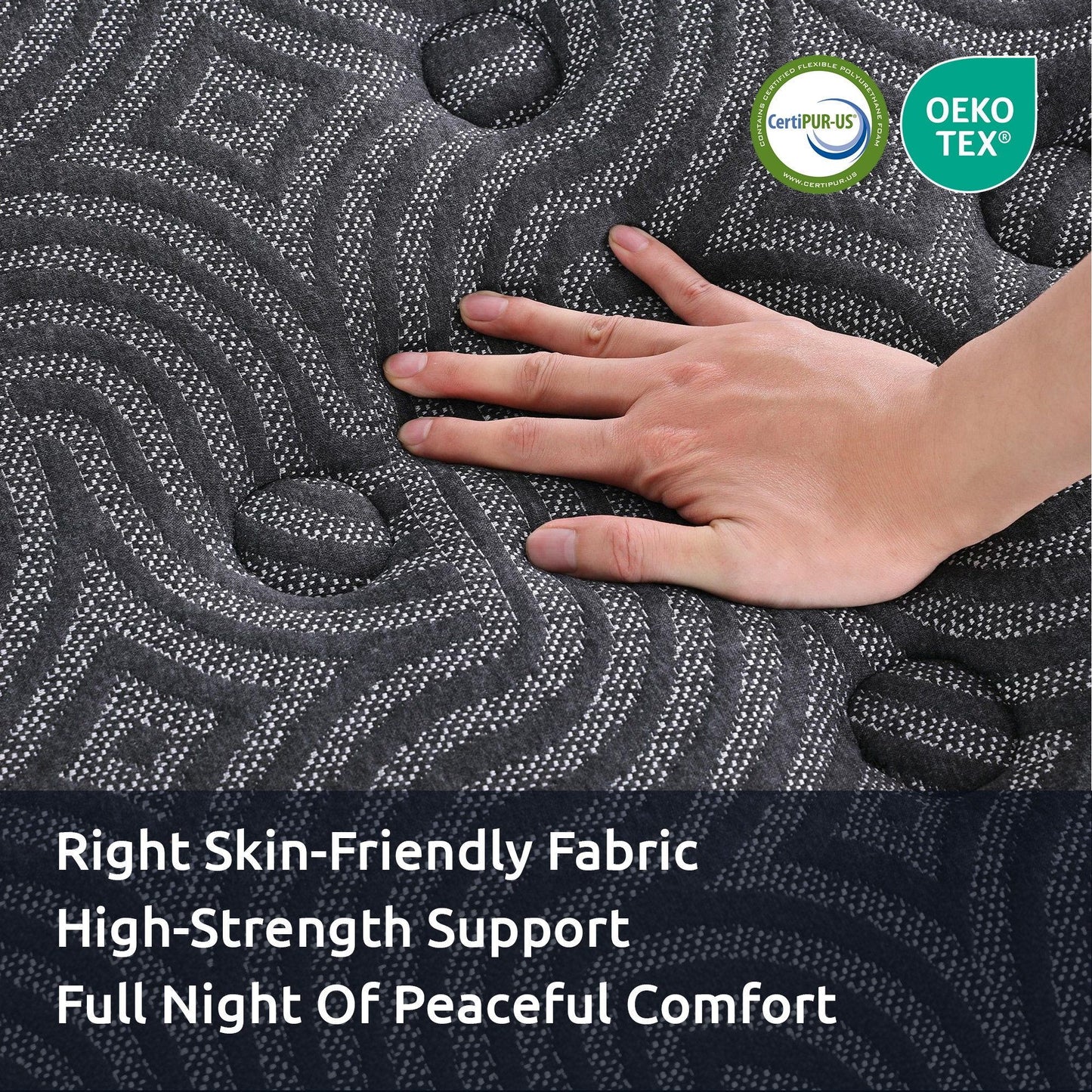 Levitex King Single Mattress 34 cm 5-Zone Pressure Relief  Pocket Spring with Reinforced Edge Support & Breathable Gel Memory Foam Hybrid Mattress
