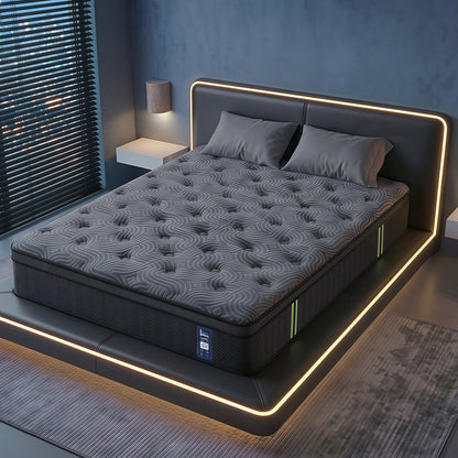 Levitex Queen Mattress 34 cm 5-Zone Pressure Relief  Pocket Spring with Reinforced Edge Support & Breathable Gel Memory Foam Hybrid Mattress