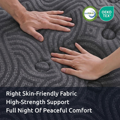 Levitex Queen Mattress 34 cm 5-Zone Pressure Relief  Pocket Spring with Reinforced Edge Support & Breathable Gel Memory Foam Hybrid Mattress