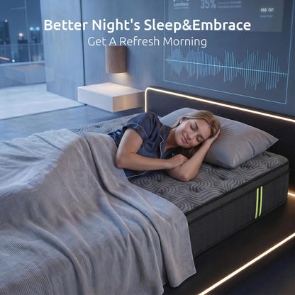 Levitex Single Mattress 34 cm 5-Zone Pressure Relief  Pocket Spring with Reinforced Edge Support & Breathable Gel Memory Foam Hybrid Mattress