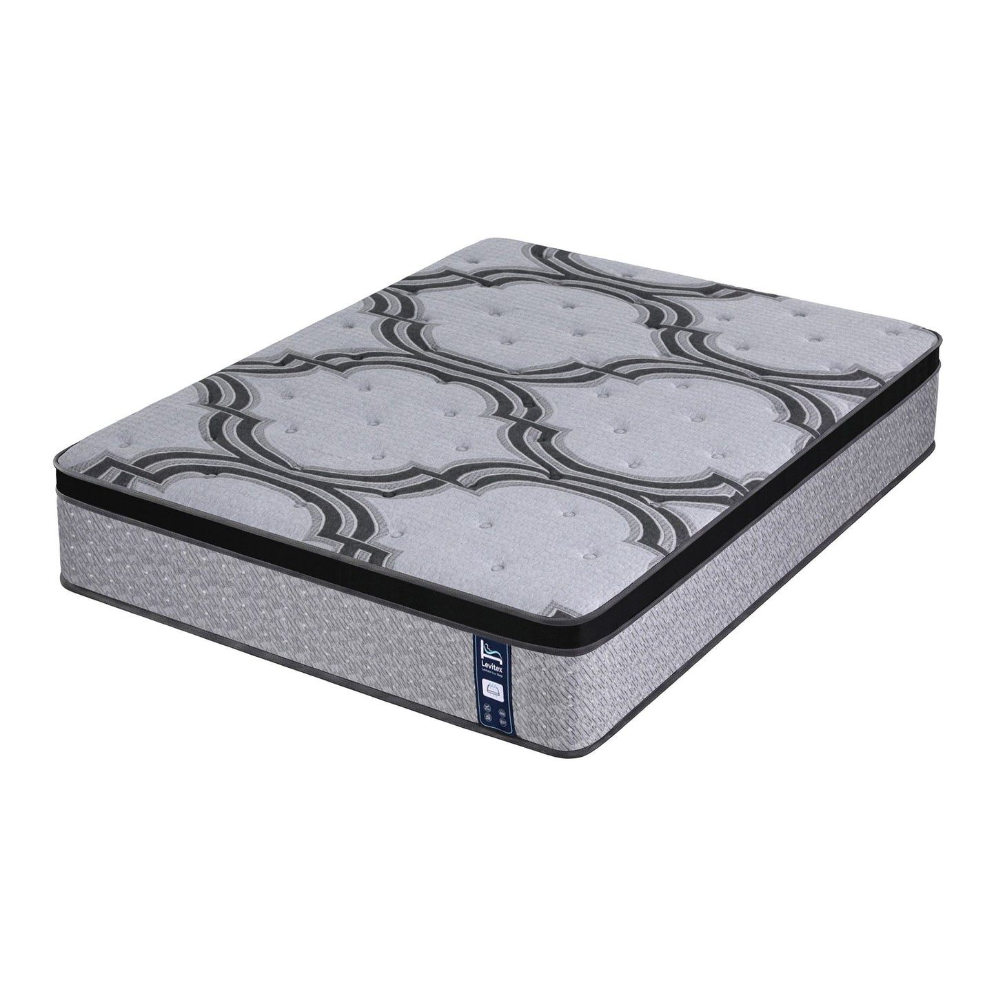 Levitex Double Mattress 34 cm 5-Zone Pocket Spring with Latex & Memory Foam or Extra Lumbar & Shoulder Support