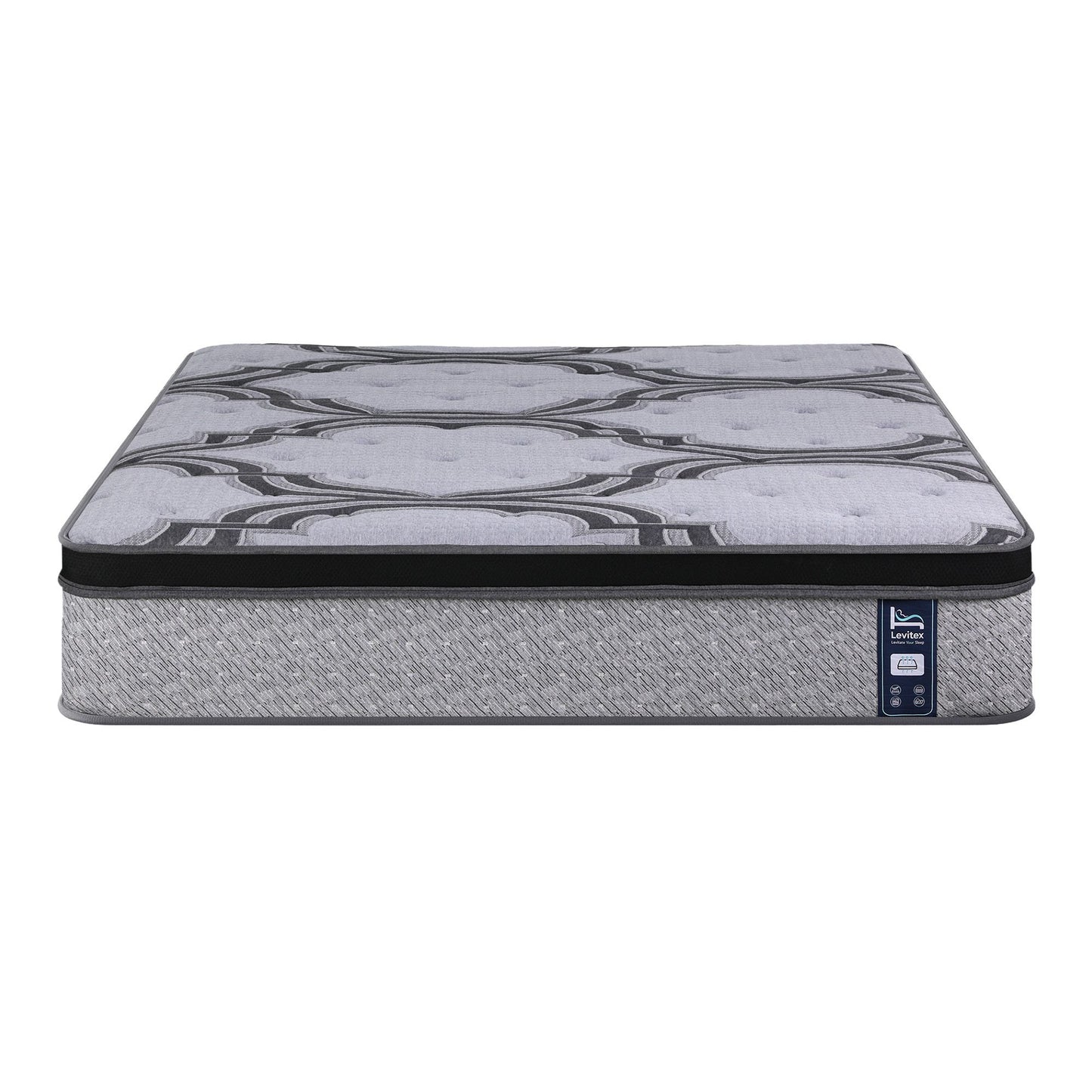 Levitex Double Mattress 34 cm 5-Zone Pocket Spring with Latex & Memory Foam or Extra Lumbar & Shoulder Support