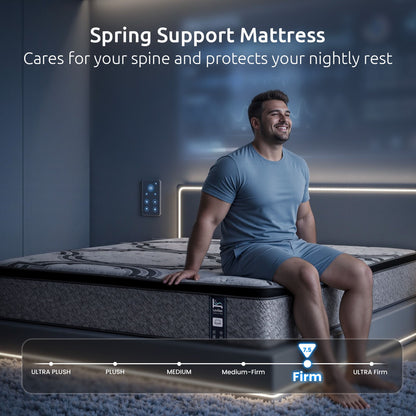 Levitex Double Mattress 34 cm 5-Zone Pocket Spring with Latex & Memory Foam or Extra Lumbar & Shoulder Support