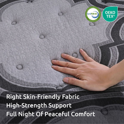 Levitex King Single Mattress 34 cm 5-Zone Pocket Spring with Latex & Memory Foam or Extra Lumbar & Shoulder Support