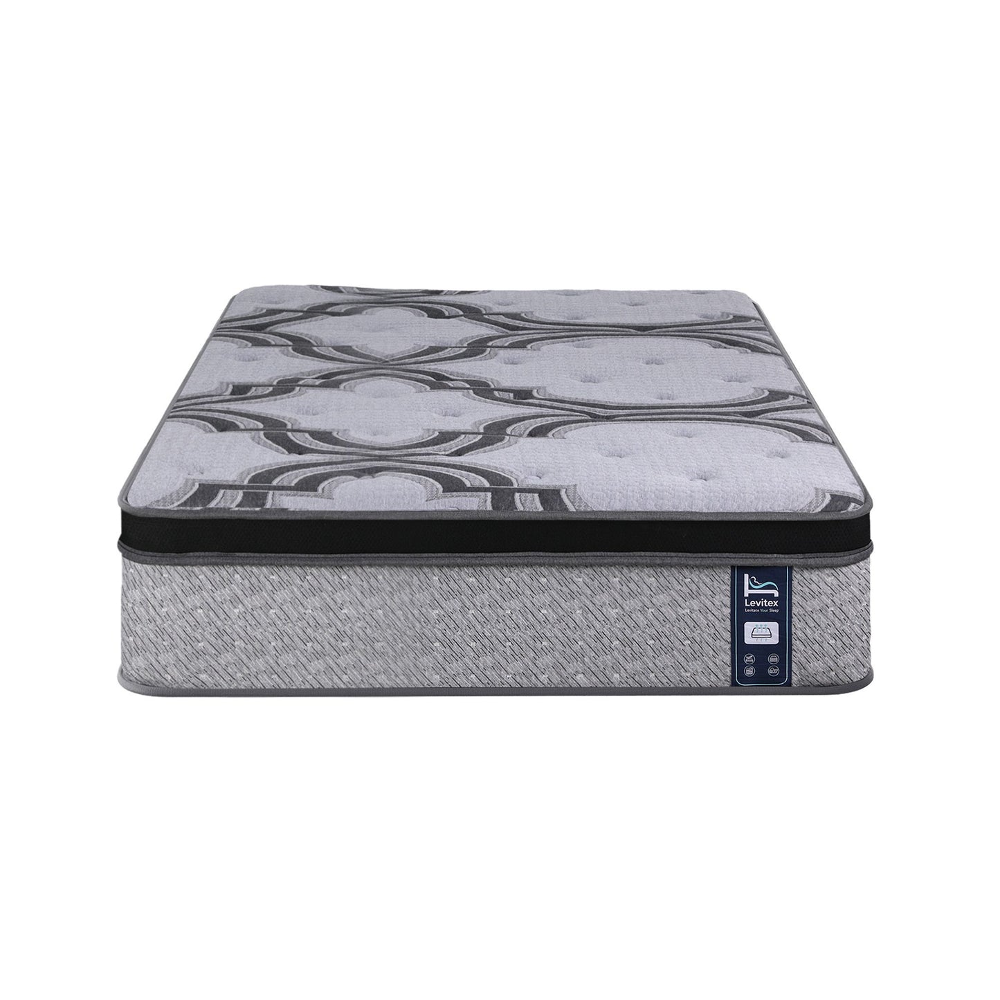 Levitex Single Mattress 34 cm 5-Zone Pocket Spring with Latex & Memory Foam or Extra Lumbar & Shoulder Support