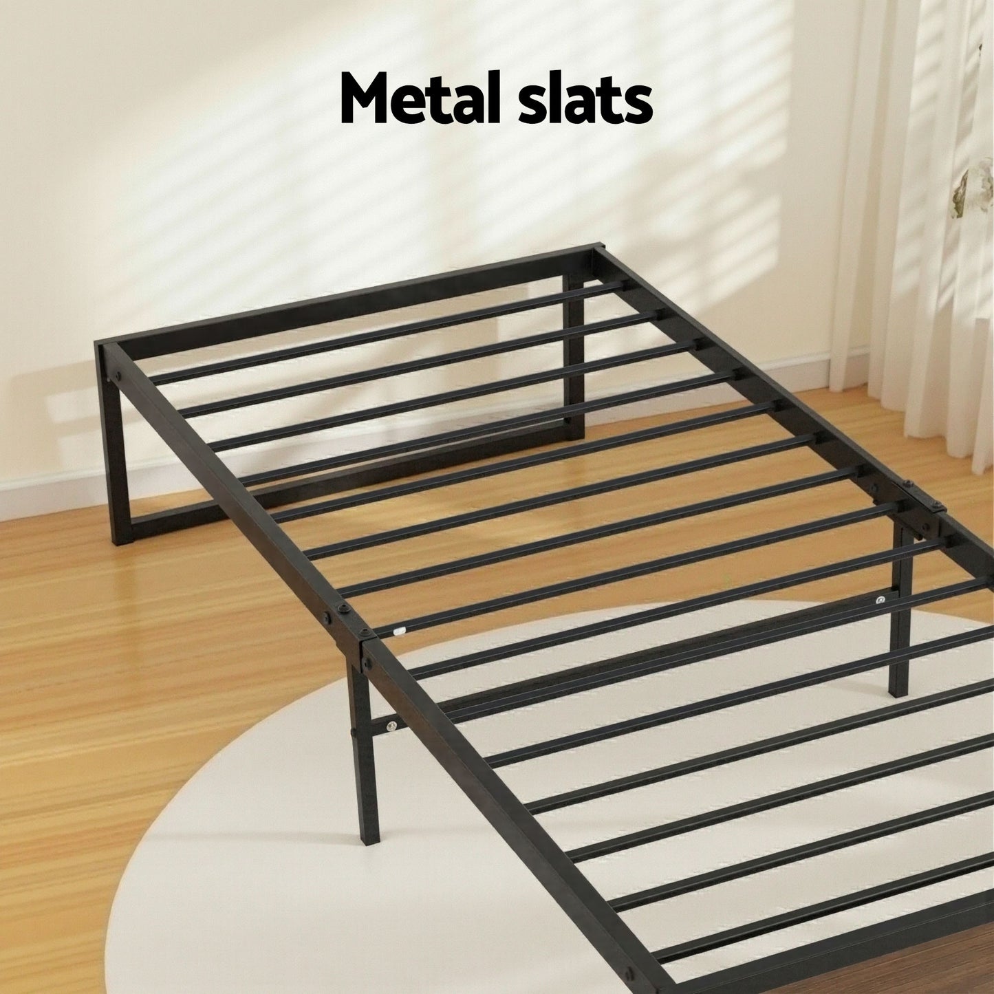 Artiss Bed Frame Metal Frame King Single Bed Base 2 Drawers OSLO