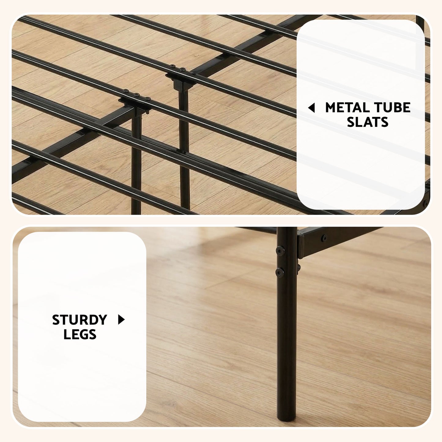 Artiss Bed Frame Double Metal Bed Frames SOL with Mattress