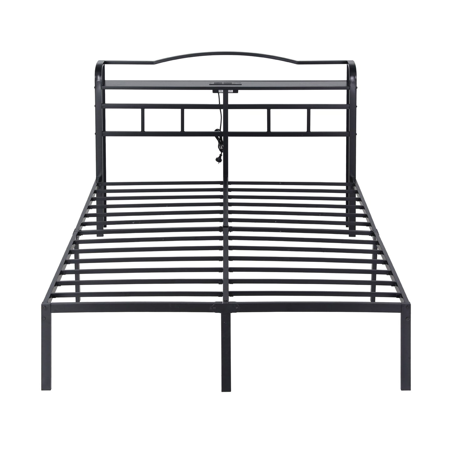 Artiss Bed Frame Double Size with Charging Station WAVE
