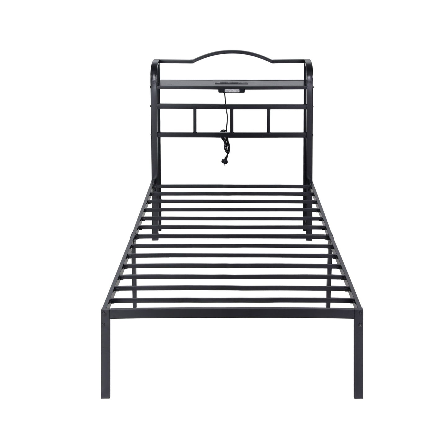 Artiss Bed Frame Single Size with Charging Station WAVE