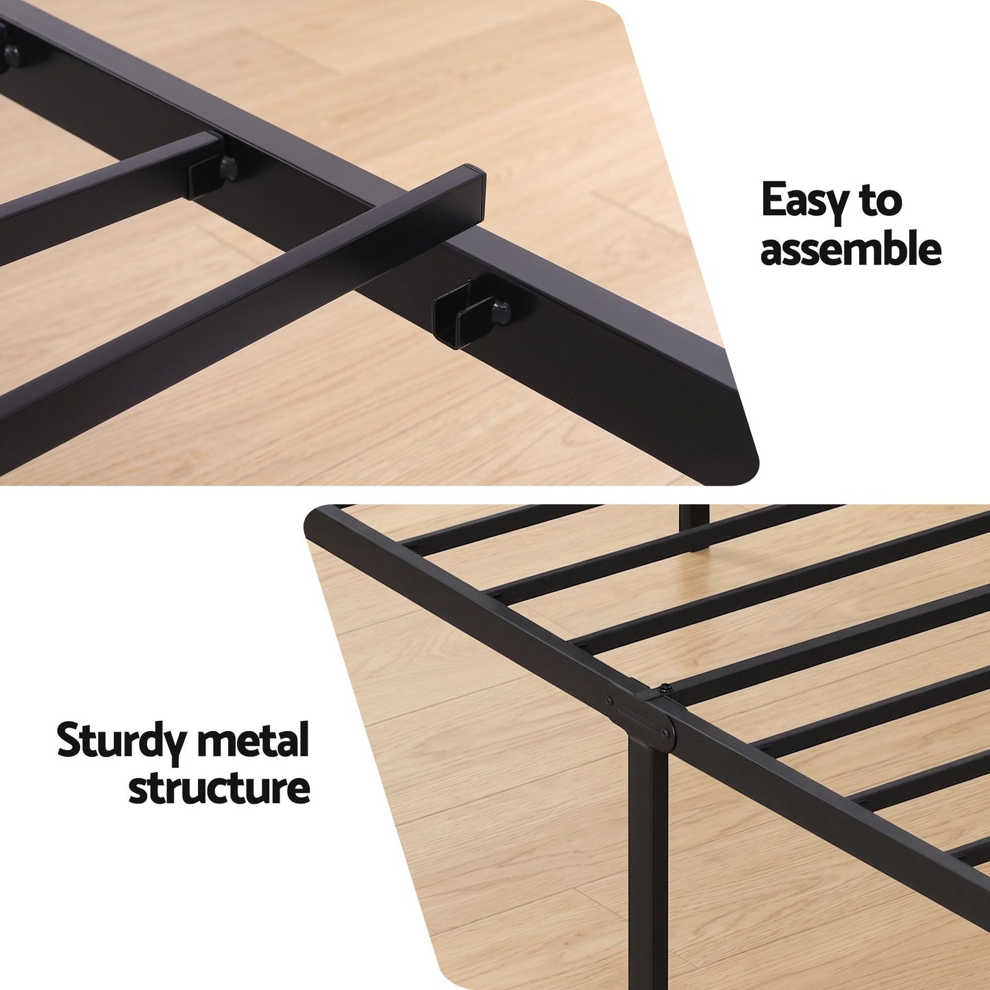 Artiss Bed Frame Single Size with Charging Station WAVE