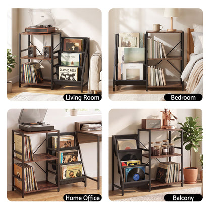 Artiss Record Player Stand with 3-Tier Vinyl Record Storage Turntable Stand