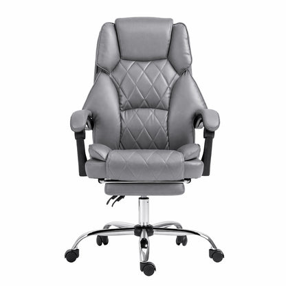 Artiss Executive Office Chair Footrest Grey
