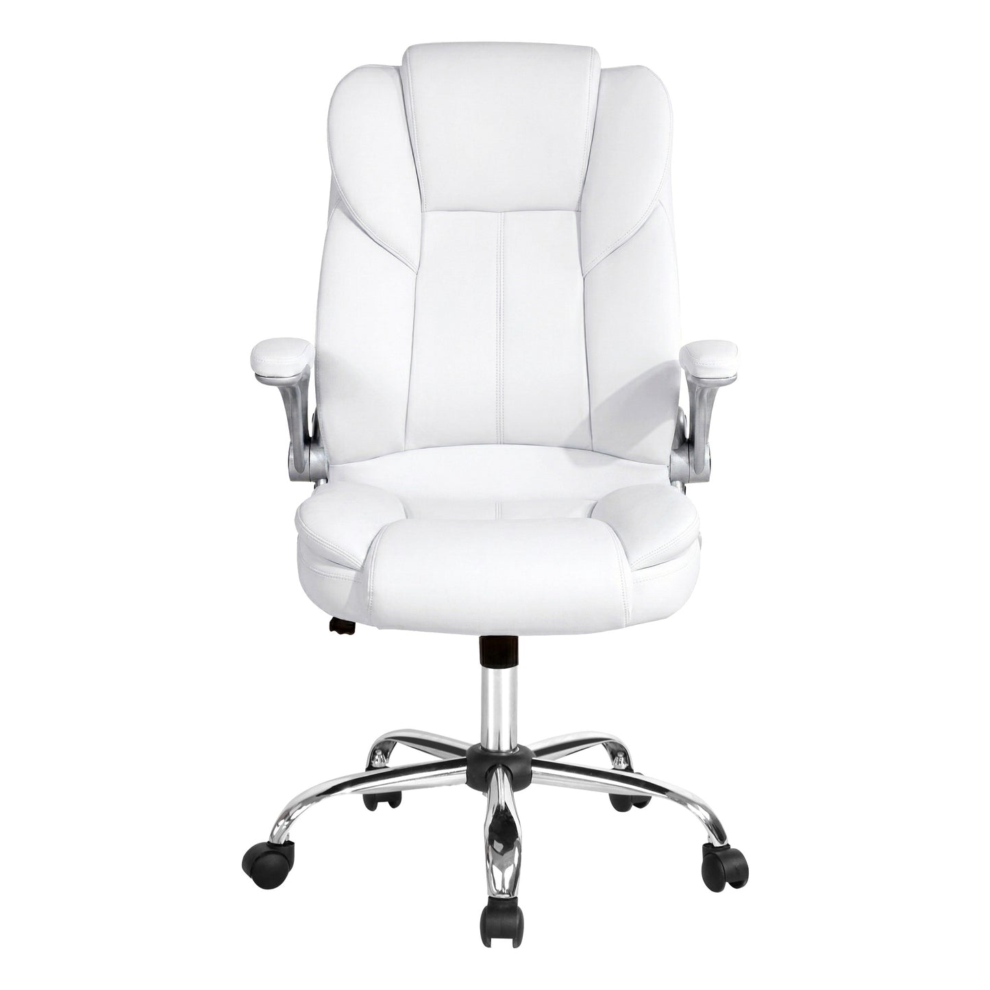 Artiss Executive Office Chair Leather Tilt White