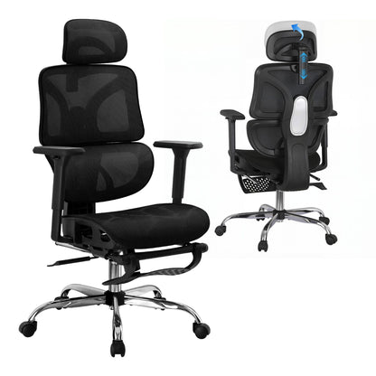 Artiss Ergonomic Office Chair Footrest Black