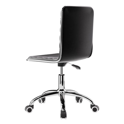 Artiss Office Chair Conference Chairs PU Leather Low Back Black