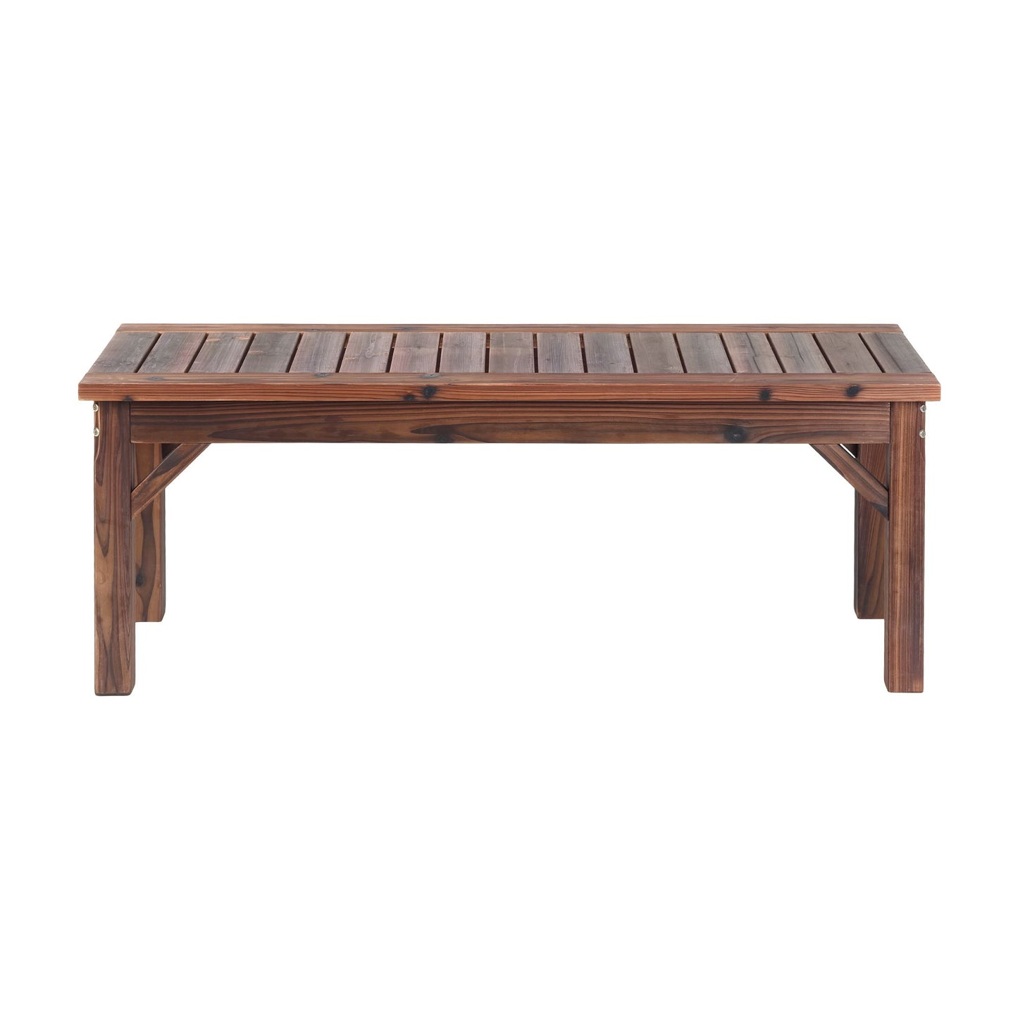 Gardeon Garden Benches Garden Seating Backless Timber Seat 120cm Brown