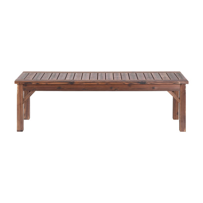 Gardeon Garden Benches Garden Seating Backless Timber Seat 150cm Brown