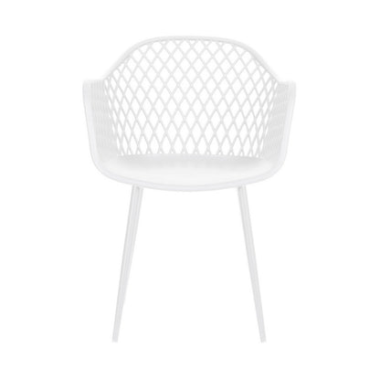 Gardeon 4PC Outdoor Dining Chairs PP Lounge Chair Patio Furniture Garden White