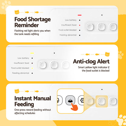 i.Pet Automatic Pet Feeder Water Dispenser 2-in-1 Smart WiFi Dog Cat Food 4L