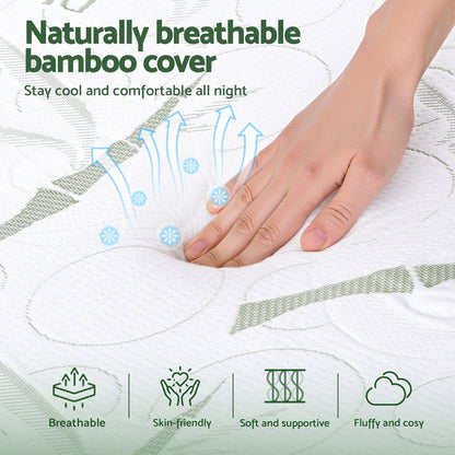 Giselle Bedding Wedge Pillow Gel Memory Foam Ergonomic Support Bamboo Cover