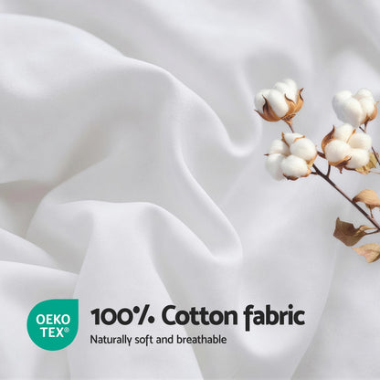 Giselle Bedding Wool Quilt 800GSM Extra Thick Super King Winter Doona Baffle Box Construction 100% Wool Filling