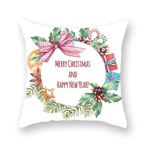 Super Soft Plush Christmas Digital Print Sofa Pillowcase