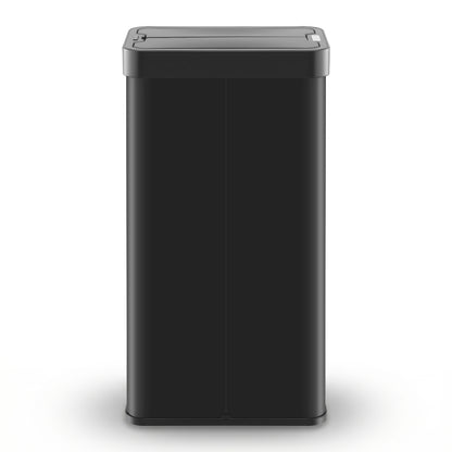Devanti Rubbish Bin 70L Automatic Sensor Kitchen Bin, Slim Smart Garbage Can Touchless Rectangular with Liner Holder, Fully Closed Lid for Bedroom, Bathroom, Living Room, Black