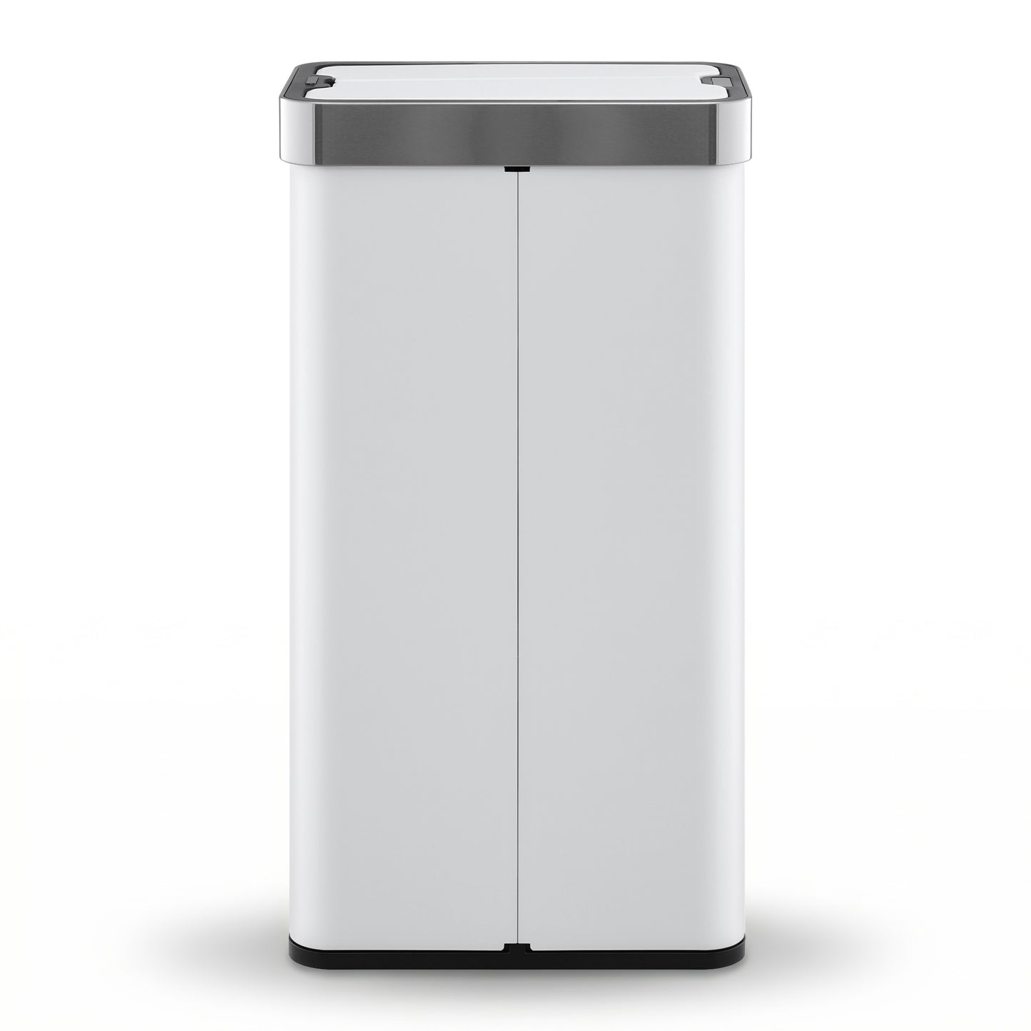 Devanti Rubbish Bin 70L Automatic Sensor Kitchen Bin, Slim Smart Garbage Can Touchless Rectangular with Liner Holder, Fully Closed Lid for Bedroom, Bathroom, Living Room, White