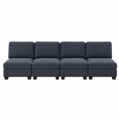 Artiss 4 Seater Modular Sofa Set Sectional Easy Assembly Dark Grey