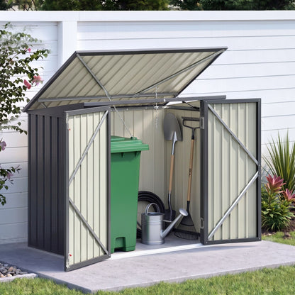 Giantz Garden Shed Wheelie Bin Storage Enclosure Outdoor Lockable Steel Cabinet