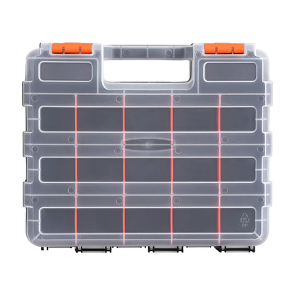Giantz Double Sided Tool Box Organizer with 34 Compartment Small Parts Storage