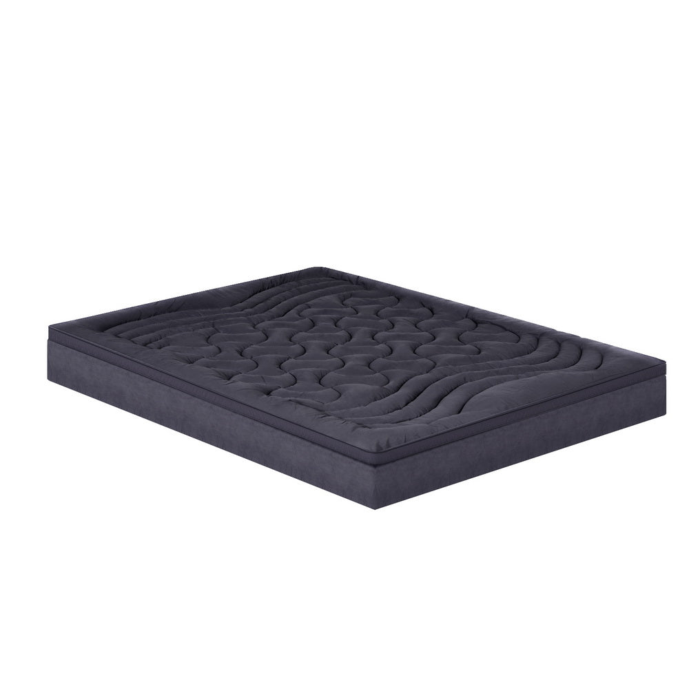 Giselle Bedding 3-Zone Pillowtop Mattress Topper 1000GSM for Back Pain Relief Washable with 45cm Deep Pocket Single