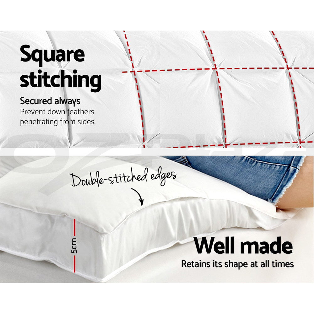 Giselle Bedding 5cm Bamboo Pillowtop Mattress Topper 1000GSM Mattress Pad for Back Pain Relief Washable Breathable Protector with 45cm Deep Pocket Double