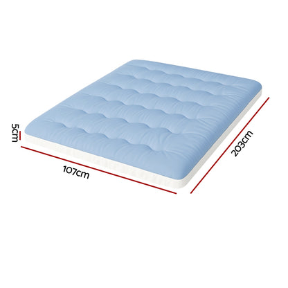 Giselle 5cm Mattress Topper Pillowtop toppers Double-Sided King Single