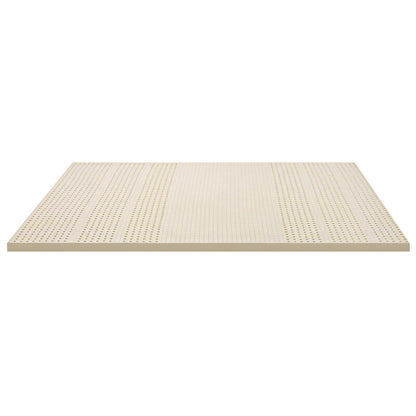 Giselle Bedding Latex Mattress Topper, 5cm Thick Cooling Bed Pad for Side Sleepers Pain Relief, 7 Zone Foldable Mat with Washable Cover for Guest Room Bedroom King