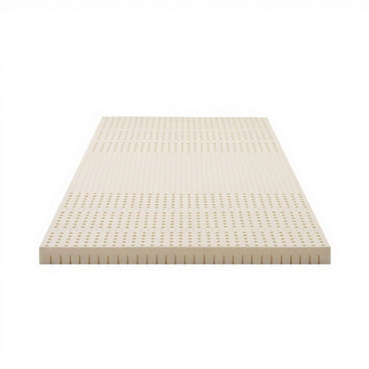 Giselle Bedding Latex Mattress Topper, 7.5cm Thick 7-Zone Pressure Relief Bed Pad with Washable Cover, Cooling Breathable Mat for Side Sleepers & Back Pain, Beige King Single