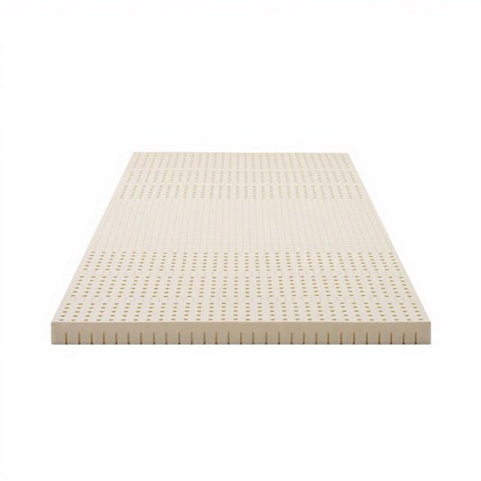 Giselle Bedding Latex Mattress Topper, 7.5cm Thick 7-Zone Pressure Relief Bed Pad with Washable Cover, Cooling Breathable Mat for Side Sleepers & Back Pain, Beige King Single