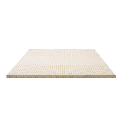 Giselle Bedding Latex Mattress Topper, 5cm Thick Cooling Bed Pad for Side Sleepers Pain Relief, 7 Zone Foldable Mat with Washable Cover for Guest Room Bedroom Queen