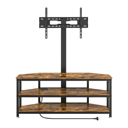 Artiss Corner TV Stand 32-70" w/ Mount LED Lights & Power Outlet Space Saving