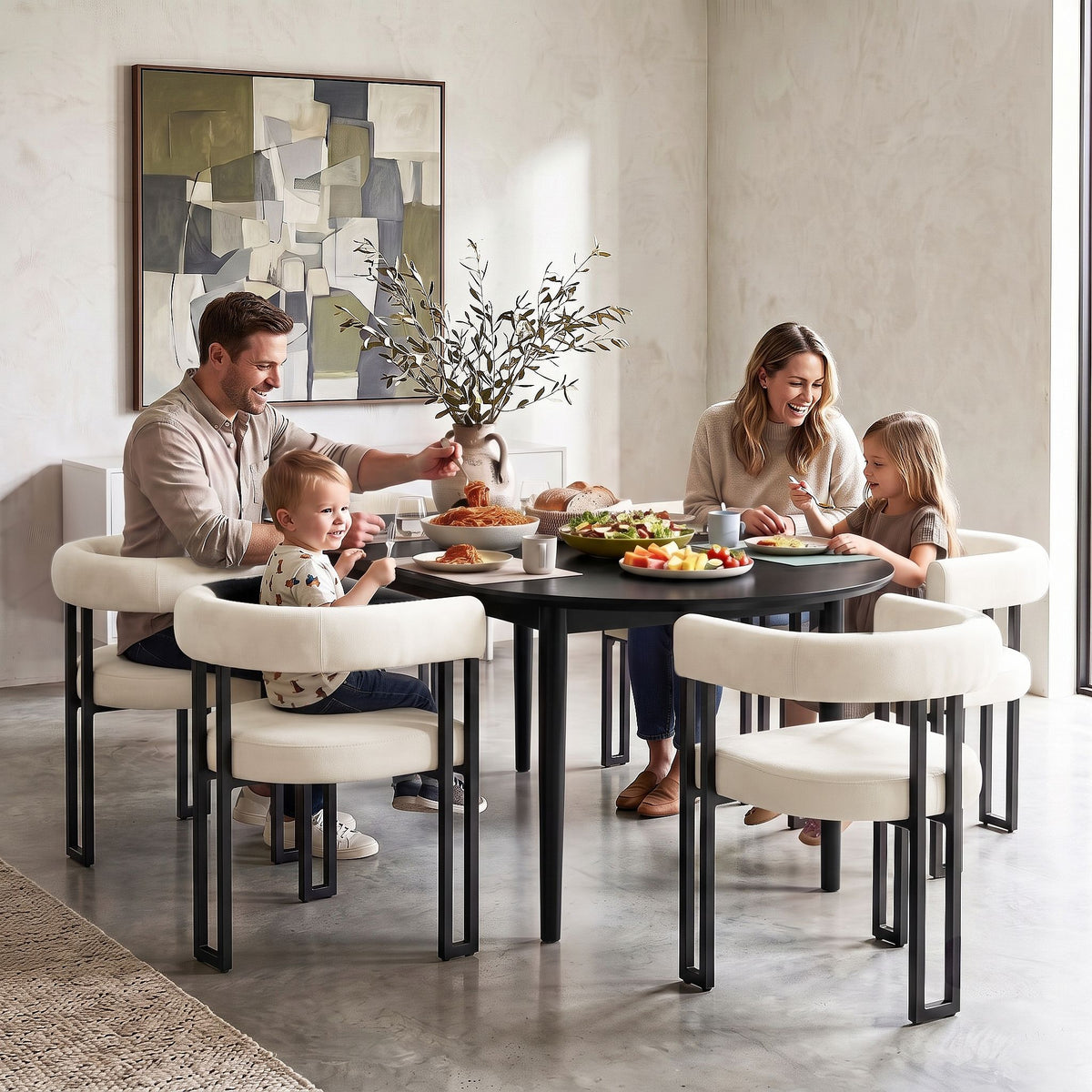 Artiss Dining Chairs Set of 6 Velvet Upholstered Barrel Chairs with Curved Armrests & Back Beige