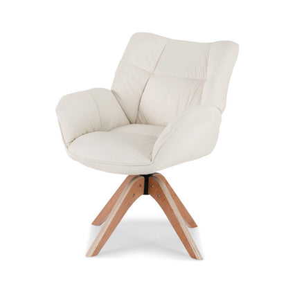 Artiss Swivel Chair Armchair Nursing Velvet White